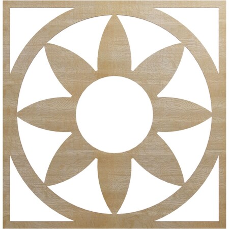 Ekena Millwork Blume Wood Fretwork Pierced Ceiling Medallion, Birch, 36"OD x 12 1/2"ID x 3/8"T CMWP36X36X0375BLBI